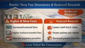 New Bank Fees and Reduced Credit Card Rewards 2026